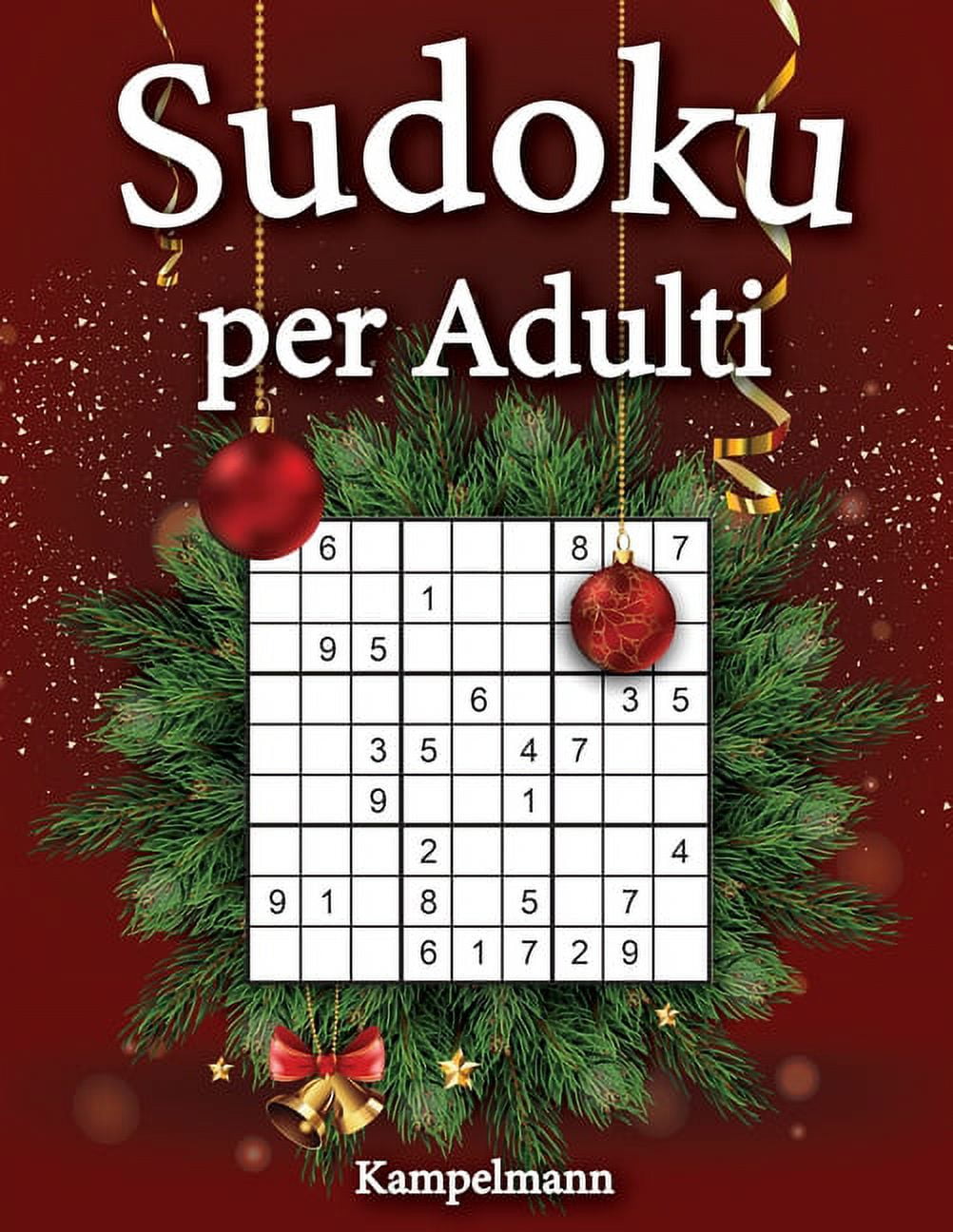 Sudoku per adulti: Libro di puzzle Sudoku per Adulti con le soluzioni  (Edizione natalizia) (Paperback) 