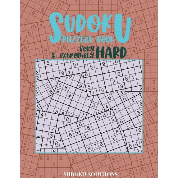 Sudoku puzzles book Very Hard & extremely Hard: two hard levels for adults and challenge lovers - 4 grids per page large print (Paperback)