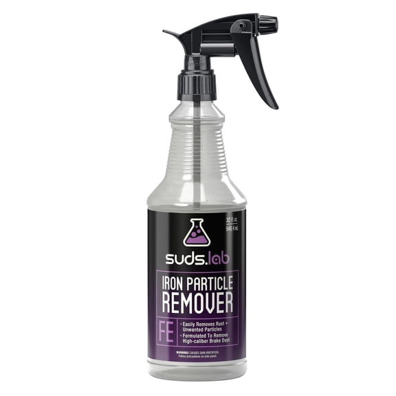 Suds Lab FE Iron Remover Fallout Rust Remover Spray for Car Detailing, Safe on Car Paint, Motorcycle, RV & Boat Finishes 32 fl oz.