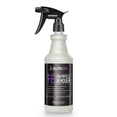Suds Lab FE Iron Remover Fallout Rust Remover Spray for Car Detailing, Safe on Car Paint, Motorcycle, RV & Boat Finishes 32 oz.