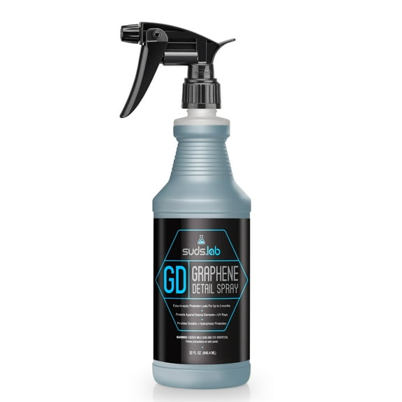 Suds Lab GD Car Graphene Detailing Spray - Standalone Protectant and Maintenance Top Coat for Wax Polish, Sealants, and Coatings with Streak-Free Finish, 32 Oz.
