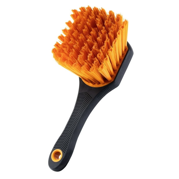 Suds Lab Heavy Duty Tire Brush Rubberized Handle Soft Bristle Car Detailing Wheel Brush, Rim, Wheel, Dust Cleaner Brush