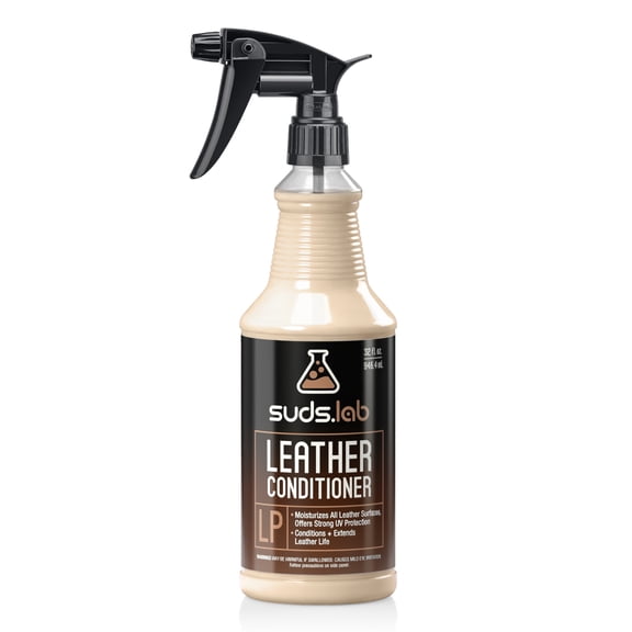 Suds Lab LP Leather Conditioner, UV Protectant and Moisturizer for Car and Home, 32 fl oz
