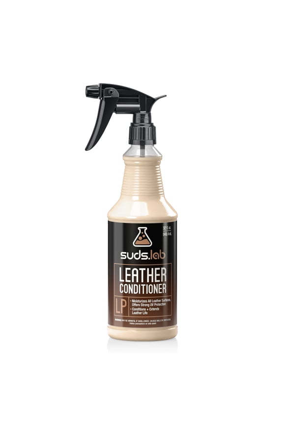 Suds Lab LP Leather Conditioner, UV Protectant and Moisturizer for Car and Home, 32 fl oz