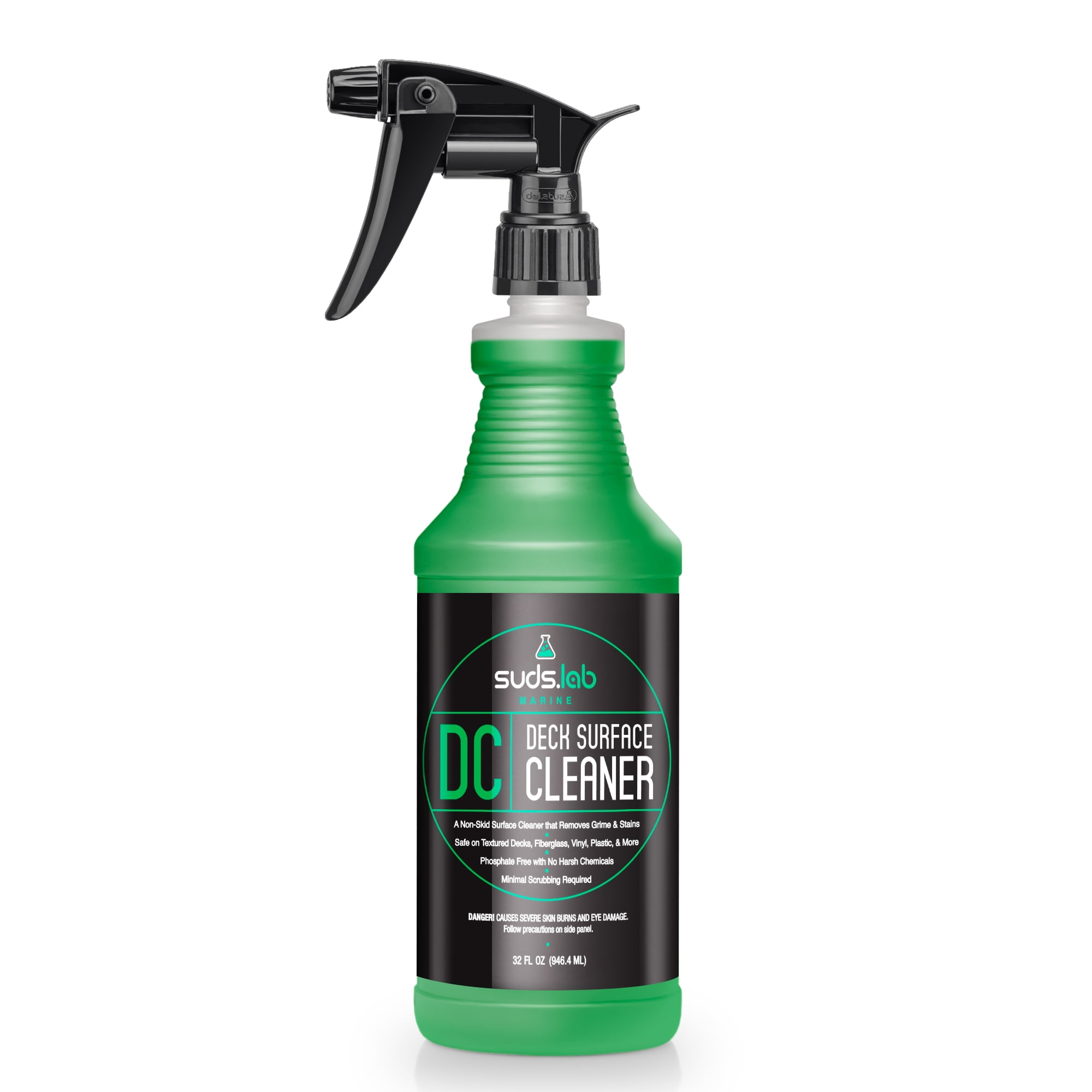 Suds Lab Marine DC Deck Surface Cleaner - Non-Skid for Boats, Effective on Fiberglass, Vinyl, Plastic, 32 oz.