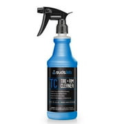 Suds Lab TC Foaming Tire Cleaner, Acid-Free Foaming Cleaning Solution, Safe for All Finishes, Home Car Detailing Wash, 32 Oz.