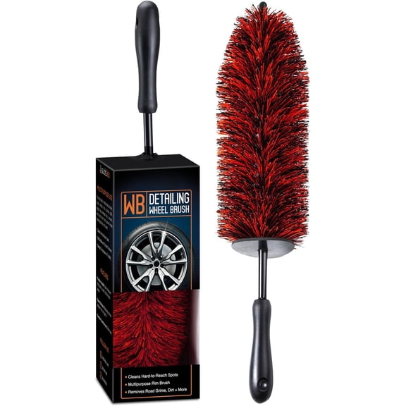 Suds Lab WB Detailing Wheel Brush for Types - 17.7" Ultra-Soft and Scratch-Free Rim, Wheel, and Tire Brush for Deep Cleaning