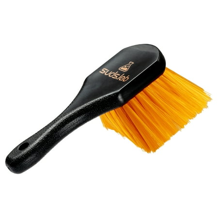 SudsLab Wheel and Tire Brush - 8.5 Inch x 3 Inch x 3 Inch, Black