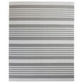 thumbnail image 1 of Sue 5 x 7 Soft Area Rug Rectangular Clean Stripes Medium Gray Cream- Saltoro Sherpi, 1 of 5