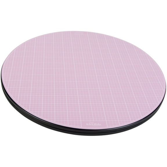 Sue Daley 16 Inch Rotating Cutting Mat Pink from Riley Blake Designs