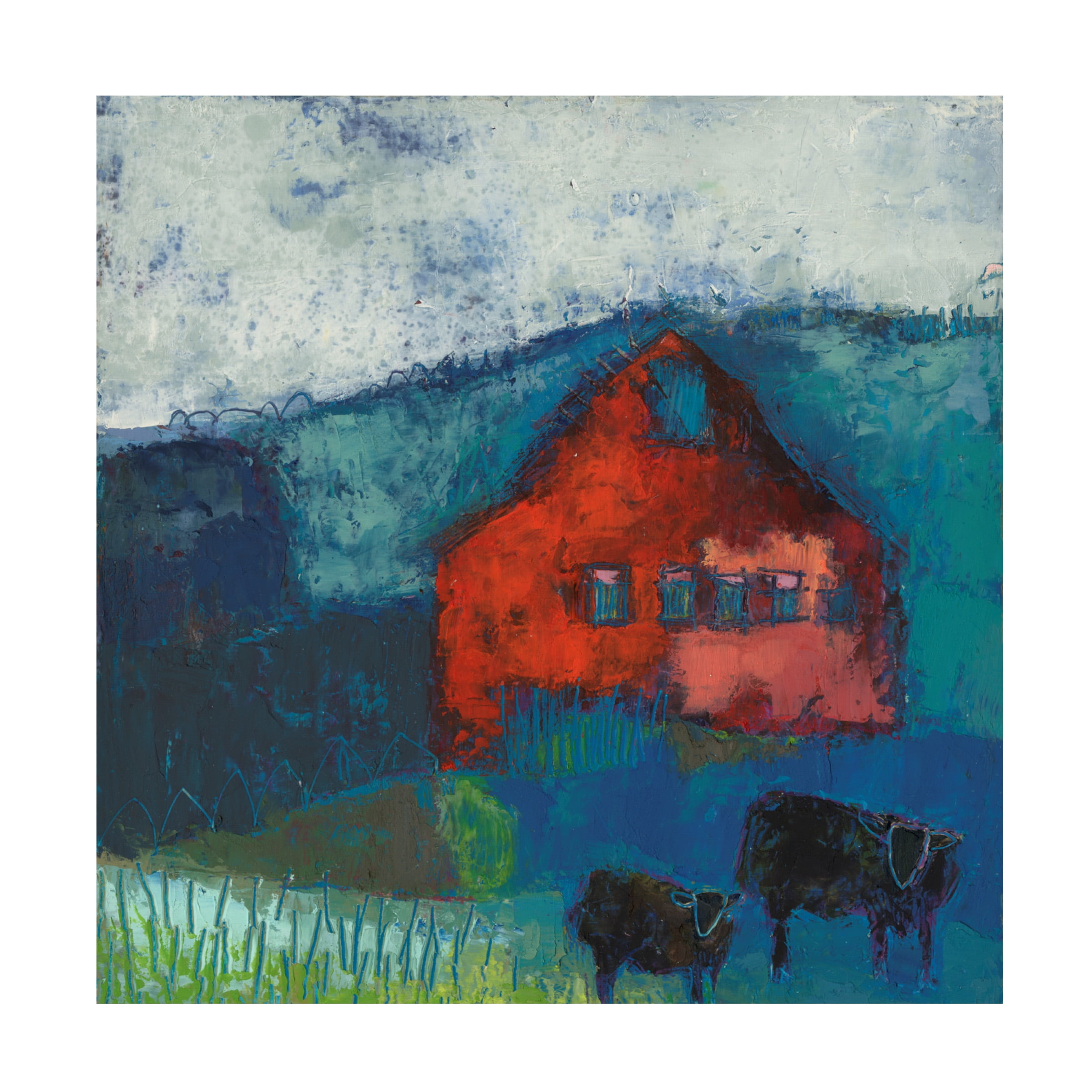Sue Jachimiec 'Bremen Bluff Barn' Canvas Art