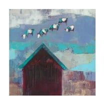 Sue Jachimiec 'Cow Cloud Barn' Canvas Art