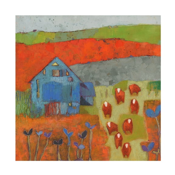 Sue Jachimiec 'Dillwyn Barn' Canvas Art