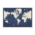 thumbnail image 1 of Sue Schlabach 'Blueprint World Map - No Border' Canvas Art, 1 of 3