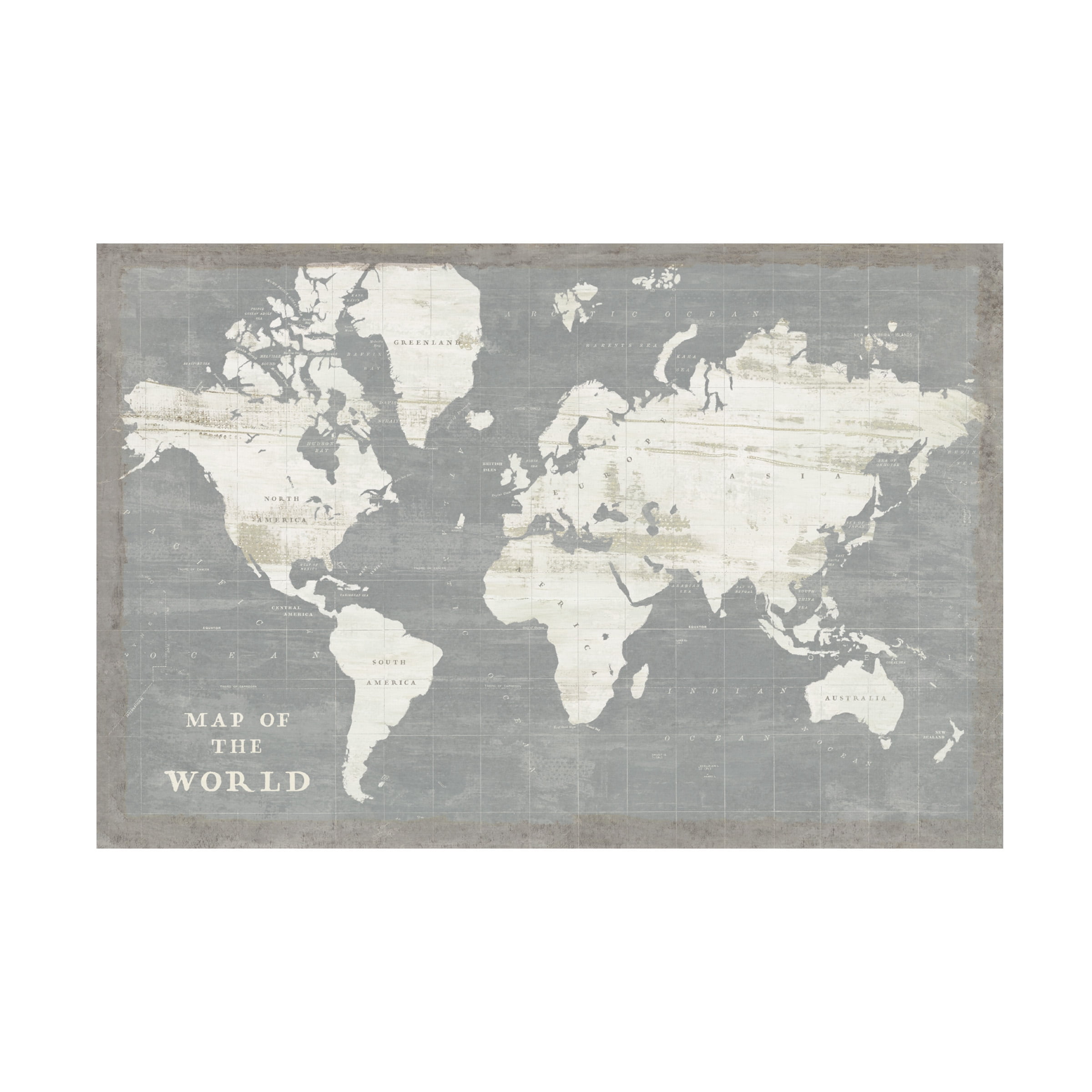 Sue Schlabach 'Slate World Map' Canvas Art