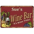 thumbnail image 1 of Sue's Red Wine Bar Sign 12 x 18 Matte Finish Metal 112180054198, 1 of 1