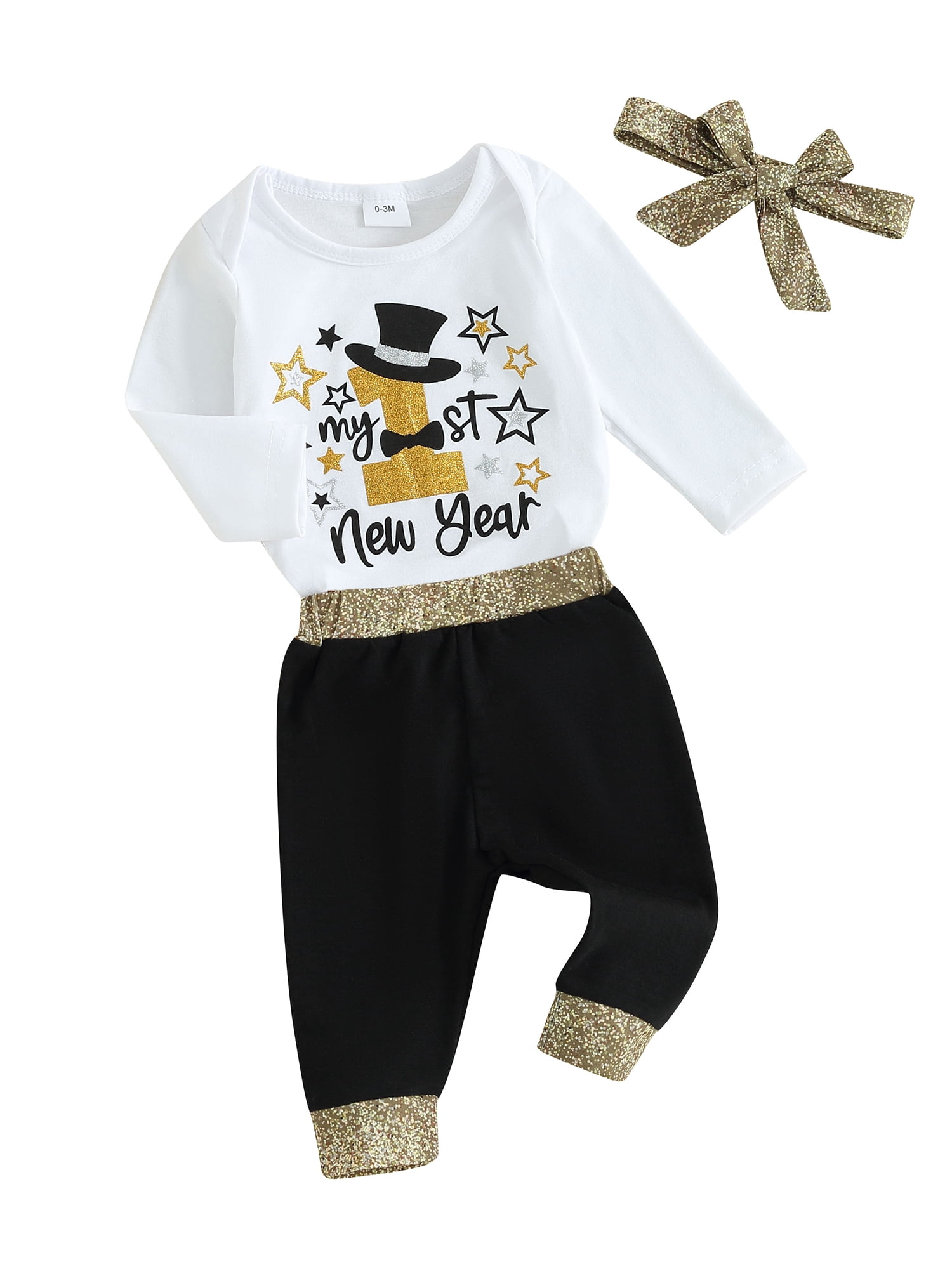 Arrival Baby Sun Moon Star Graphic Long Sleeve Bottoming Shirt & Trousers Clothing Sets main image 1