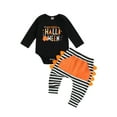 Suealasg 2Pcs Infant Boy Halloween Outfits 3 6 12 Months Long Sleeve