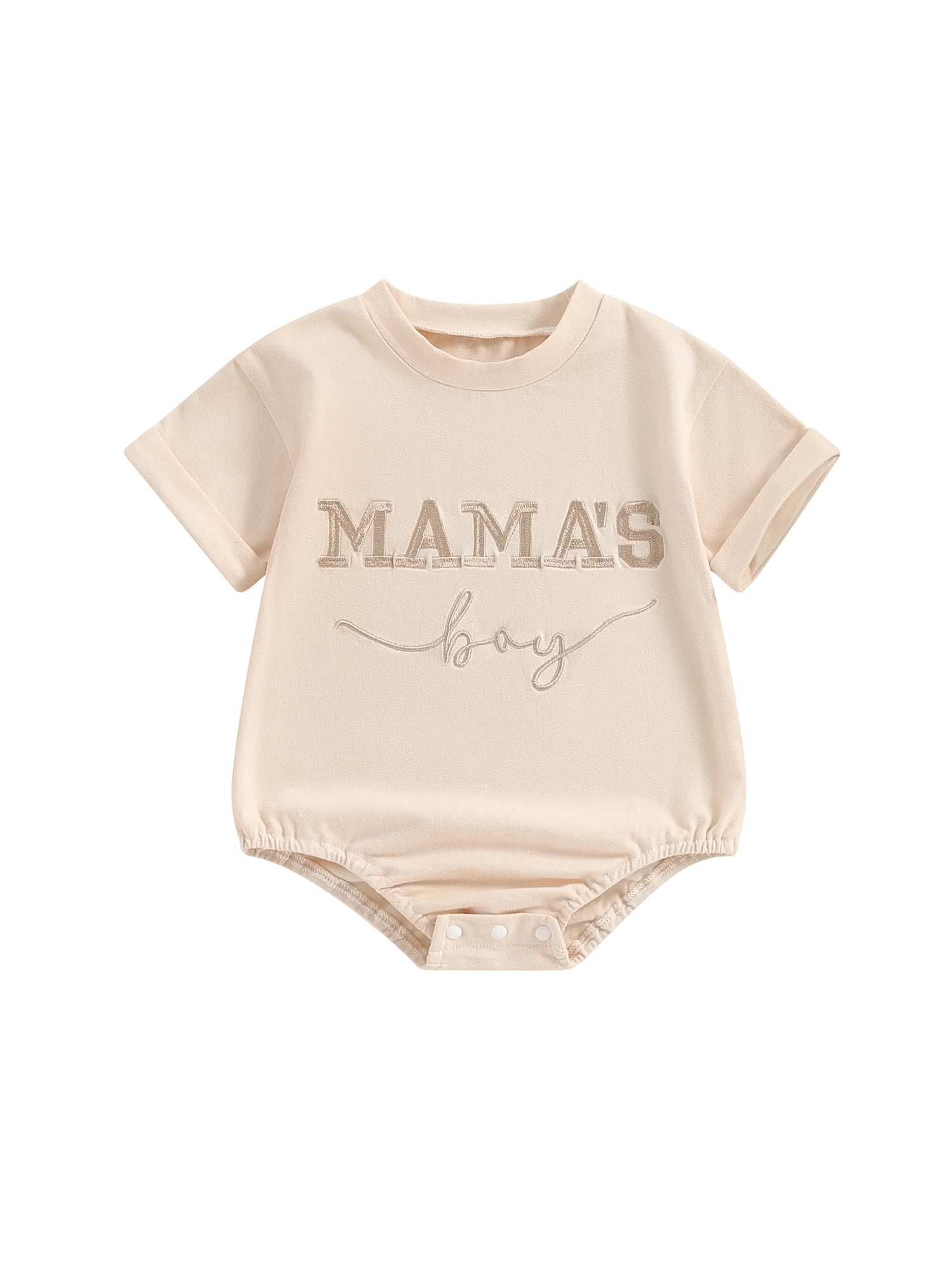 Suealasg Baby Boy Mother's Day Outfits Short Sleeve Letter Print Romper ...