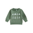thumbnail image 1 of Suealasg Baby Boys Girls Christmas Sweatshirt Clothes 6M 1T 2T 3T Kids Boys Long Sleeve Snowflake Print Pullovers Tops Casual Autumn Clothing for Toddler Boys Girls, 1 of 9
