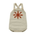 thumbnail image 1 of Suealasg Baby Boys Girls Clothes Outfit Sleeveless Square Neck Sun Embroidery Romper Jumpsuit Infant Overalls Bodysuit 0-24 Months, 1 of 8