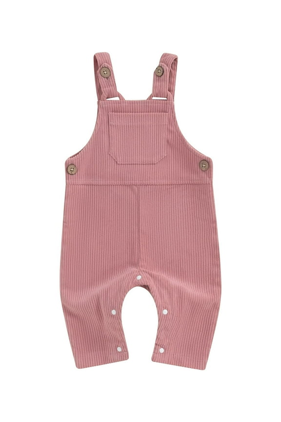 Baby Boys Girls Corduroy Jumpsuit 3 6 9 12 18 24 Months Infant Sleeveless Square Neck Romper Overalls Newborn One Piece Clothes