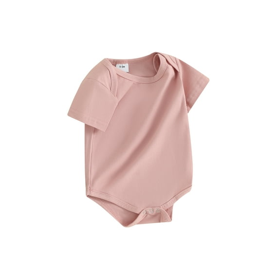 Suealasg Baby Boys Girls Romper 3M 6M 9M 12M 18M Short Sleeve Crew Neck Bodysuit for Infant Girls Boys Summer Clothes