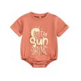 thumbnail image 1 of Suealasg Baby Boys Girls Romper Infant Summer One Piece Clothes 3M 6M 12M 18M Short Sleeve Round Neck Letter Print Bodysuit for Boys Girls, 1 of 9