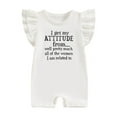 thumbnail image 1 of Suealasg Baby Girl Clothes Infant Fly Sleeve Letter Print Romper Jumpsuit Bodysuit Cute Newborn Summer Clothes for Girl, 1 of 8