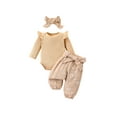 Suealasg Baby Girl Outfit Newborn Girl Spring Fall 4Pcs Clothes 3 6 12