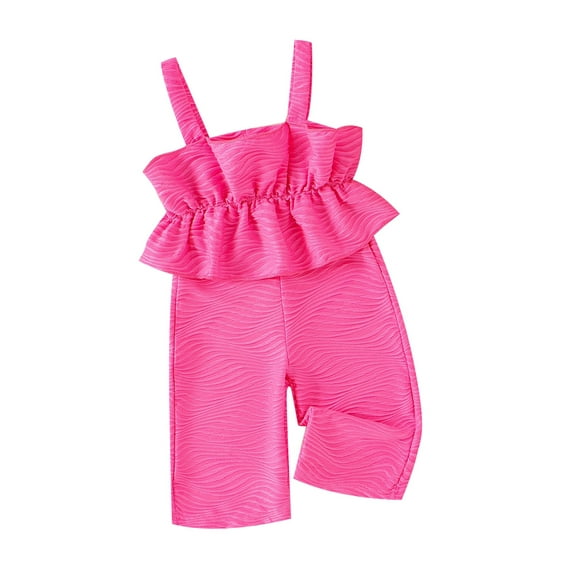 Suealasg Baby Girl Summer Clothes 3 6 9 12 18 24 Months Infant Sleeveless Jumpsuit Shorts Overalls One Piece Outfit