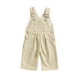 thumbnail image 1 of Suealasg Baby Girl Summer Corduroy Overalls 3 6 12 18 24 Months Infant Girls Jumpsuit Casual Suspender Pants Clothes, 1 of 7