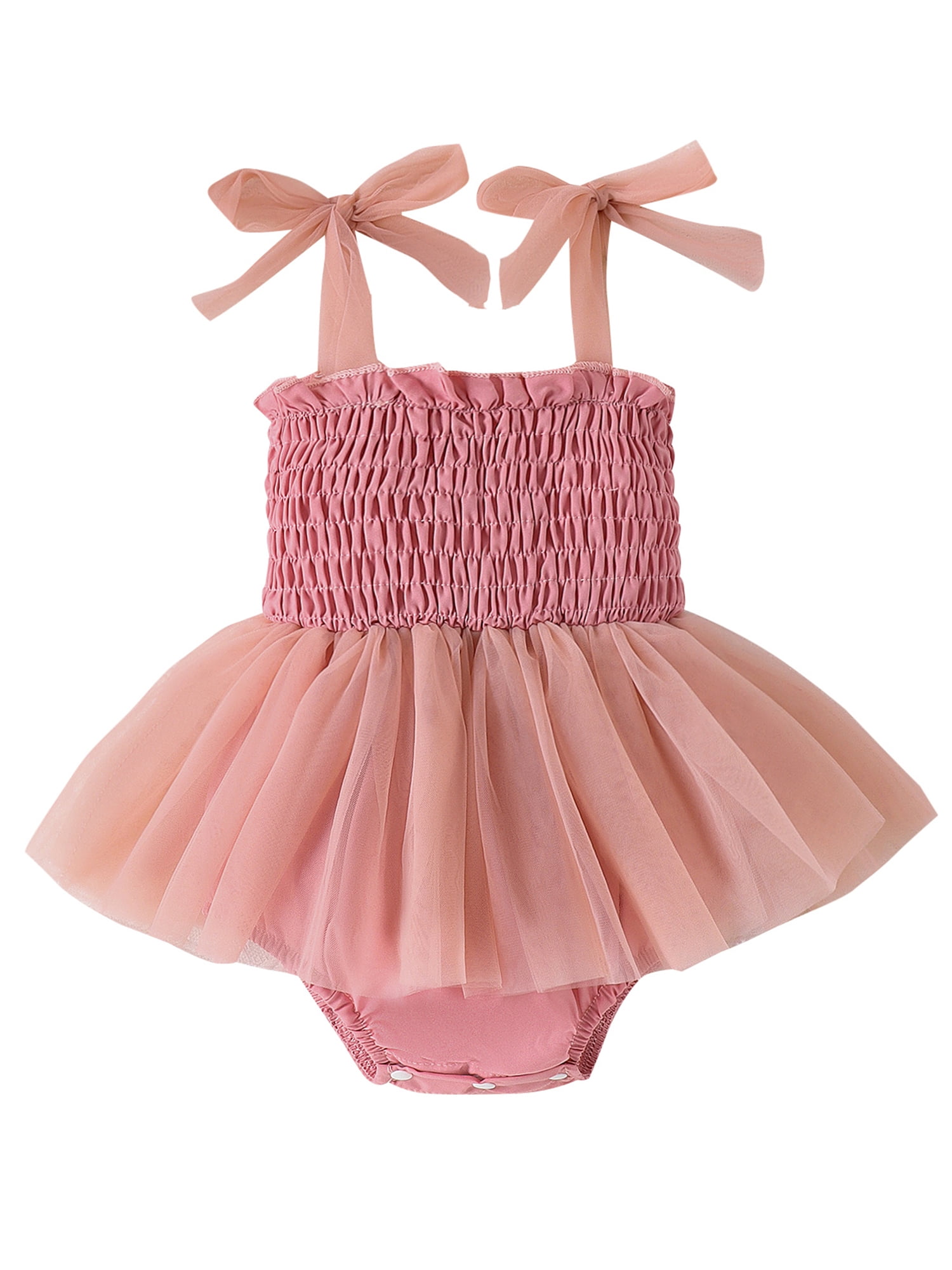 Suealasg Baby Girl Summer Romper Dress 3M 6M 12M 18M Newborn Girls ...