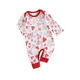 thumbnail image 1 of Suealasg Baby Girls Boys Valentine's Day Clothes 3M 6M 9M 12M Long Sleeve Crew Neck Heart Print Zipper Romper Infant Newborn Spring One Piece Jumpsuit, 1 of 9