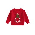 thumbnail image 1 of Suealasg Baby Girls Christmas Sweater Casual Bow Christmas Tree Embroidery Infant Pullover Knitwear for Toddler Warm Clothes, 1 of 9