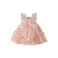 thumbnail image 1 of Suealasg Baby Girls Romper Dress Sleeveless Flower Butterfly Tulle A-line Dress 6M 12M 18M 24M Infant Newborn Girls Summer Photo Shoot Birthday Party Clothes, 1 of 9