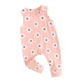 thumbnail image 1 of Suealasg Baby Girls Summer One Piece Jumpsuits Clothes 3M 6M 12M 18M Infant Girls Sleeveless Flower Print Romper Newborn Girls Bodysuit, 1 of 8