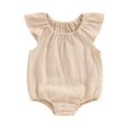 thumbnail image 1 of Suealasg Baby Girls Summer Outfit Short Sleeve Crew Neck Romper Bodysuit 3M 6M 9M 12M 18M 24M Cute One Piece Clothes for Newborn Girls, 1 of 9