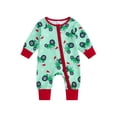 thumbnail image 1 of Suealasg Christmas Baby Girl Boy Pajamas Rompers Long Sleeve Truck Print One-Piece Pajamas Infant Footie Pjs Newborn Zip Up Full Length Jumpsuits Sleepwear, 1 of 8