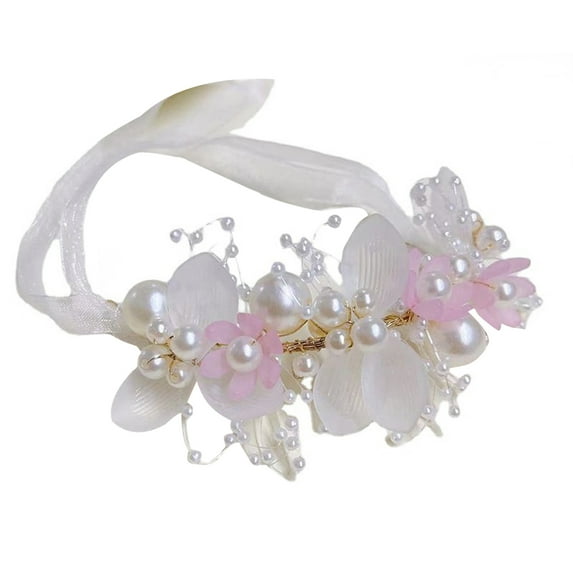 Suealasg Girls Headbands Cute Floral Pearl Hair Hoop for Kids Hairstyle Tool Accessories Supplies