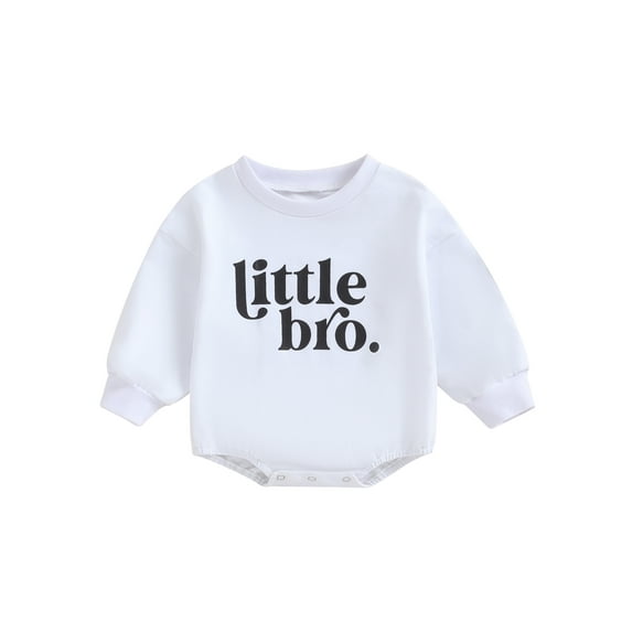 Suealasg Infant Boys Clothes 3M 6M 12M 18M 24M Newborn Boys Long Sleeve Letter Print Romper Bodysuit Autumn Clothing for Baby Boys