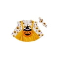 thumbnail image 1 of Suealasg Infant Girls Christmas Outfits 3M 6M 12M 18M Newborn Girls Long Sleeve Santa Print Romper Dress Headband Christmas-themed Clothes for Baby Girls, 1 of 7