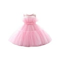 thumbnail image 1 of Suealasg Kids Girls Shiny Sequins Princess Dresses Sleeveless Round Neck Ruffled Pageant Wedding Party Dress, 1 of 9