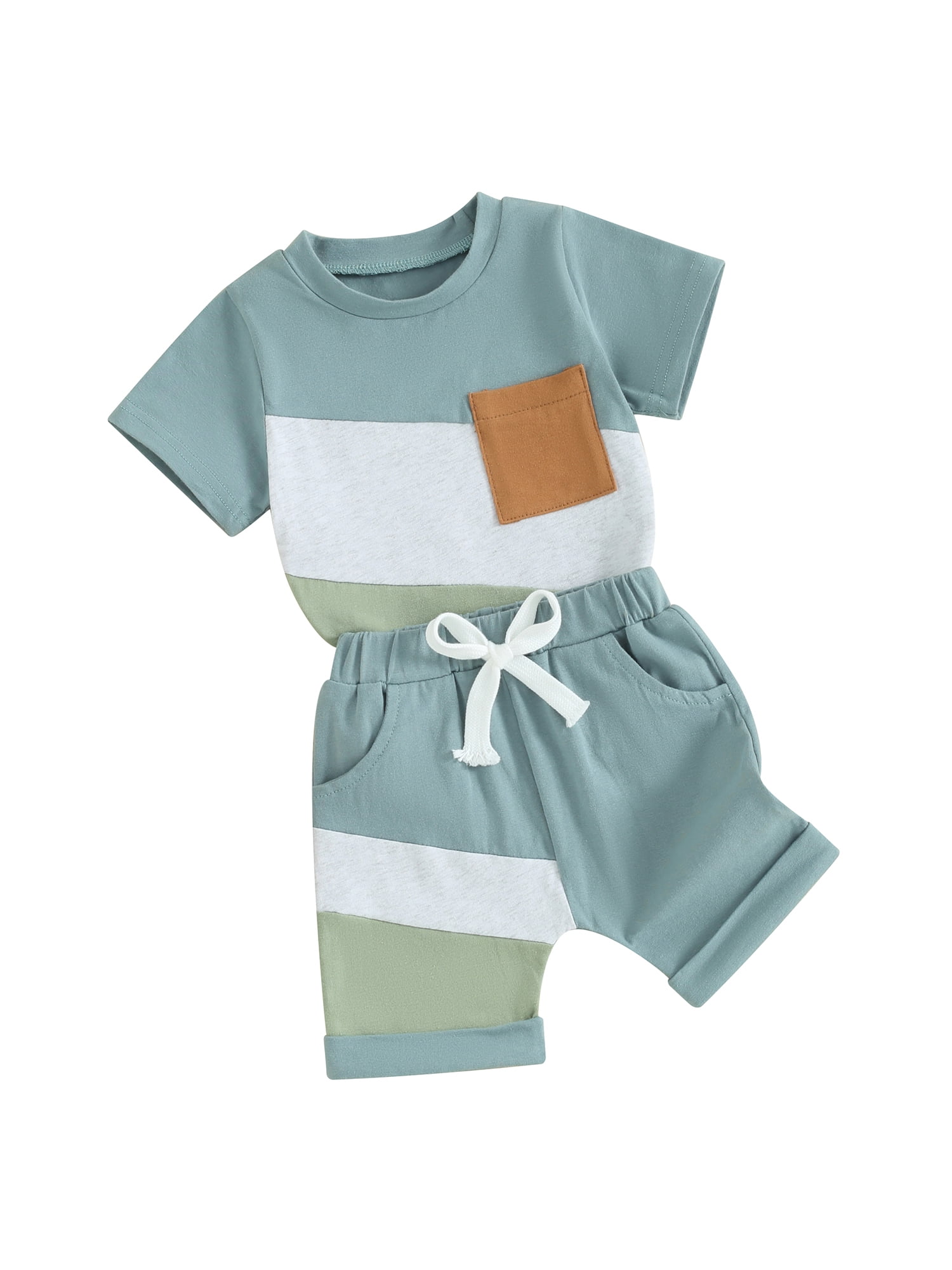 6 Month To 6 Year Kids Cool Boy Print Cotton Blend Good Quality T-shirt Set
