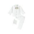 Suealasg Little Boys Gentleman Suits Outfit 1T 2T 3T 4T Toddler Boys