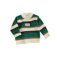 thumbnail image 1 of Suealasg Little Boys Sweater Baby Fall Winter Clothes Striped Print Crew Neck Long Sleeve Knit Pullovers Tops Kids Toddler Boys Warm Knitwear 1-6 Years, 1 of 6