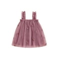thumbnail image 1 of Suealasg Little Girls Summer Princess Dress Sleeveless Flower Embroidery A-line Tulle Dresses 6M 1T 2T 3T 4T Toddler Baby Girls Beach Photo Shoot Clothes, 1 of 7