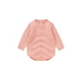 thumbnail image 1 of Suealasg Newborn Girl Boy Sweater Romper Baby Fall Winter Clothes 1 3 6 9 12 18 Months Infant Long Sleeve Cable Knitted Sweater Bodysuit, 1 of 7