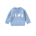 thumbnail image 1 of Suealasg Toddler Baby Boy Girl Sweater Long Sleeve Rabbit Knit Pullover 6M 12M 2T 3T Infant Easter Jumpers Tops Fall Winter Knitwear, 1 of 7