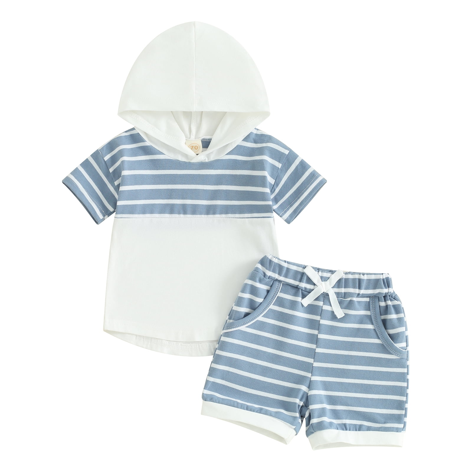 Baby Boys 2 Piece Vehicle Print Set Short Sleeve Bodysuit Shorts Outfit Soft Cotton Summer Wear main image 0